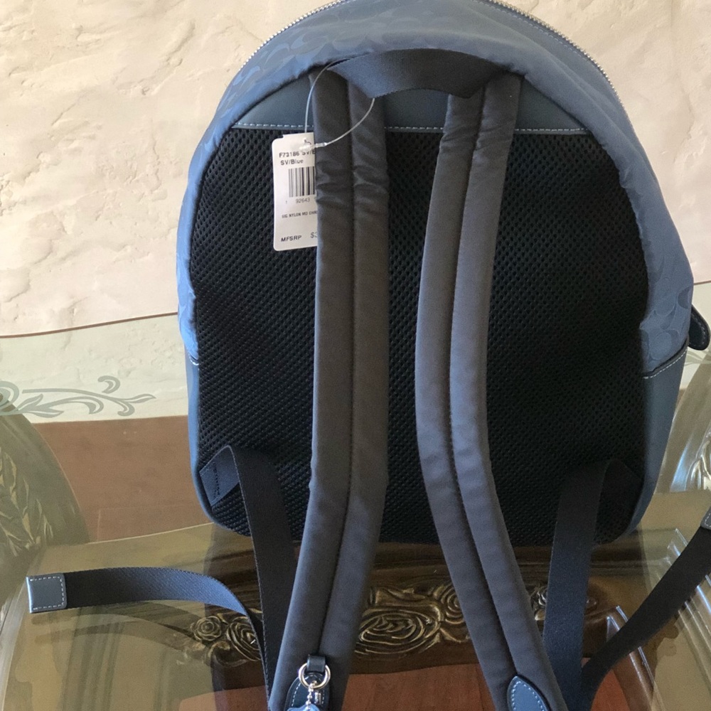 NWT Coach medium Charlie Nylon Signature Backpack - Picture 4 of 7